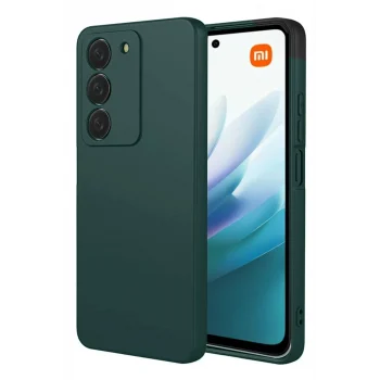 Mey İthalat®   Redmi 15 4G First Silikon - Koyu Yeşil