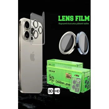 Mey İthalat® Redmi 15 4G Raze Metal Kamera Lens - Gümüş