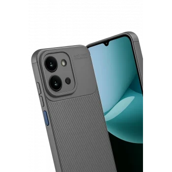 Mey İthalat®   Redmi 15C 4G Auto Focus Karbon Kapak - Gri
