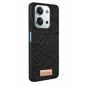 Mey İthalat®   Redmi 15C 4G Bright Simli Kapak - Siyah