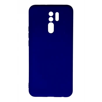 Mey İthalat®   Redmi 9 Kılıf Nano içi Kadife Silikon - Lacivert
