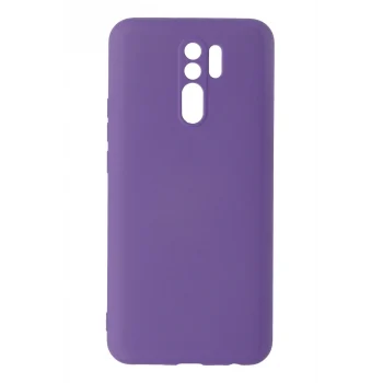 Mey İthalat®   Redmi 9 Kılıf Nano içi Kadife Silikon - Mor