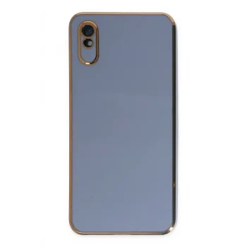 Mey İthalat®   Redmi 9A Kılıf Volet Silikon - Mavi