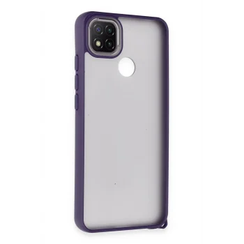 Mey İthalat®   Redmi 9C Kılıf Elegant Kapak - Derin Mor
