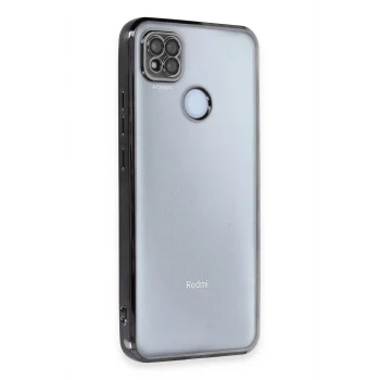 Mey İthalat®   Redmi 9C Kılıf  Lensli Silikon - Siyah