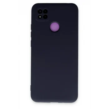 Mey İthalat®   Redmi 9C Kılıf Nano içi Kadife Silikon - Lacivert