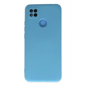 Mey İthalat®   Redmi 9C Kılıf Nano içi Kadife Silikon - Mavi