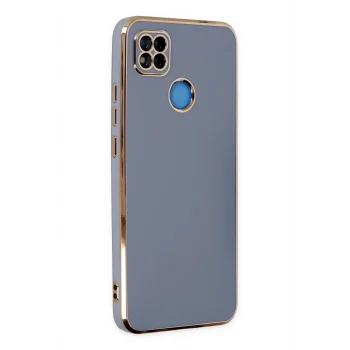 Mey İthalat®   Redmi 9C Kılıf Volet Silikon - Mavi