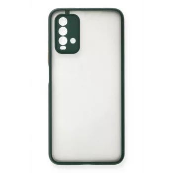 Mey İthalat®   Redmi 9T Kılıf Montreal Silikon Kapak - Yeşil