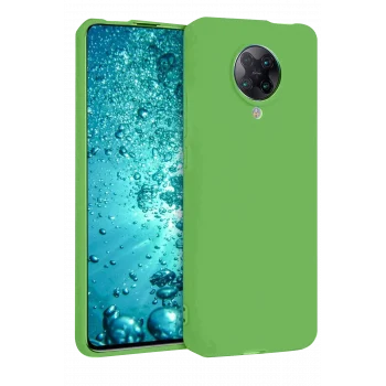 Mey İthalat®   Redmi K30 Pro Kılıf Nano içi Kadife Silikon - Yeşil