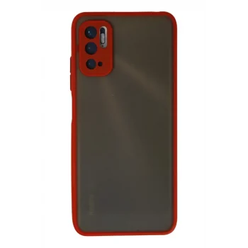 Mey İthalat®   Redmi Note 10 5G Kılıf Montreal Silikon Kapak - Kırmızı