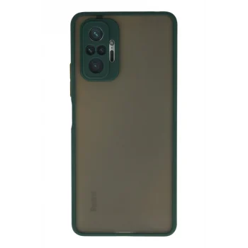 Mey İthalat®   Redmi Note 10 Pro Kılıf Montreal Silikon Kapak - Yeşil