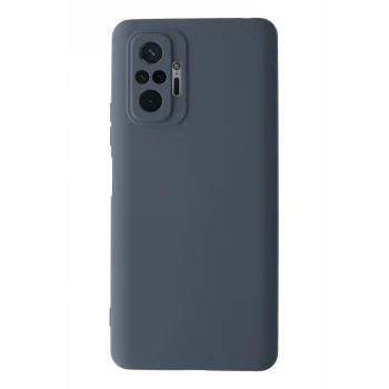 Mey İthalat®   Redmi Note 10 Pro Kılıf Nano içi Kadife Silikon - Gri