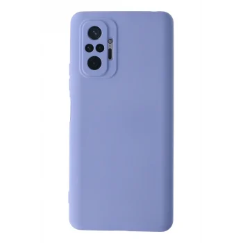 Mey İthalat®   Redmi Note 10 Pro Kılıf Nano içi Kadife Silikon - Lila