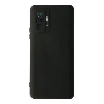 Mey İthalat®   Redmi Note 10 Pro Kılıf Nano içi Kadife Silikon - Siyah