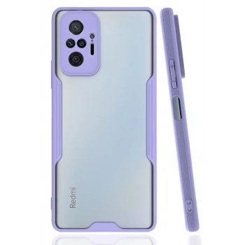 Mey İthalat®   Redmi Note 10 Pro Kılıf Platin Silikon - Lila