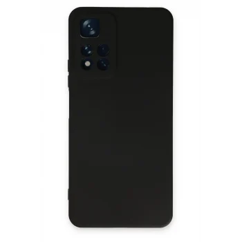 Mey İthalat®   Redmi Note 11 Pro Plus 5G Kılıf Nano içi Kadife Silikon - Siyah