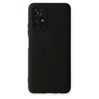 Mey İthalat®   Redmi Note 11T Kılıf Nano içi Kadife Silikon - Siyah