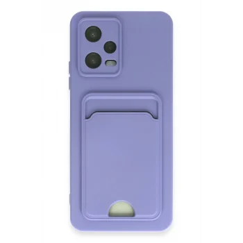 Mey İthalat®   Redmi Note 12 4G Kılıf Kelvin Kartvizitli Silikon - Lila