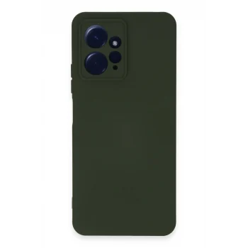 Mey İthalat®   Redmi Note 12 4G Kılıf Nano içi Kadife Silikon - Koyu Yeşil