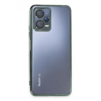 Mey İthalat®   Redmi Note 12 5G Kılıf  Lensli Silikon - Yeşil