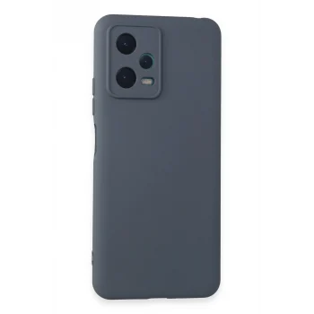Mey İthalat®   Redmi Note 12 5G Kılıf Nano içi Kadife Silikon - Gri