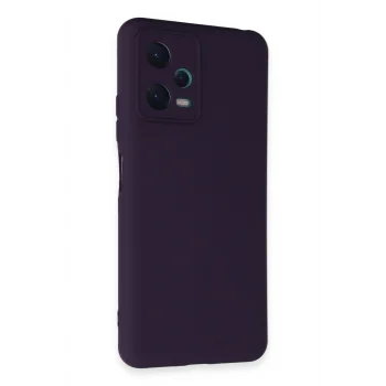 Mey İthalat®   Redmi Note 12 5G Kılıf Nano içi Kadife Silikon - Mor