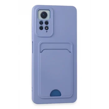 Mey İthalat®   Redmi Note 12 Pro 4G Kılıf Kelvin Kartvizitli Silikon - Lila