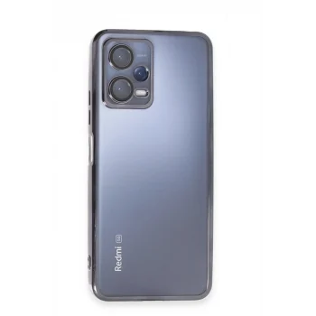 Mey İthalat®   Redmi Note 12 Pro 5G Kılıf  Lensli Silikon - Siyah