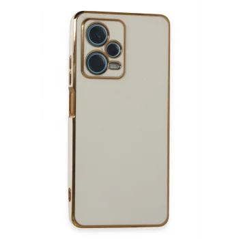 Mey İthalat®   Redmi Note 12 Pro Plus Kılıf Volet Silikon - Beyaz