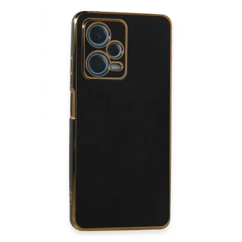 Mey İthalat®   Redmi Note 12 Pro Plus Kılıf Volet Silikon - Siyah