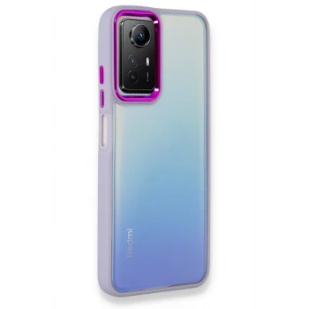 Mey İthalat®   Redmi Note 12S Kılıf Dora Kapak - Lila