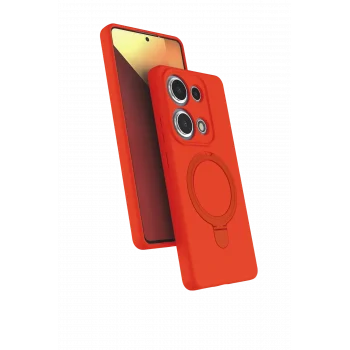 Mey İthalat®   Redmi Note 13 Pro 4G Regal Magsafe Standlı Kapak - Turuncu
