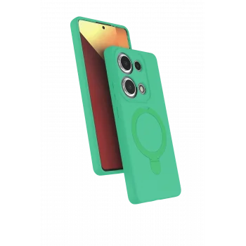 Mey İthalat®   Redmi Note 13 Pro 4G Regal Magsafe Standlı Kapak - Yeşil