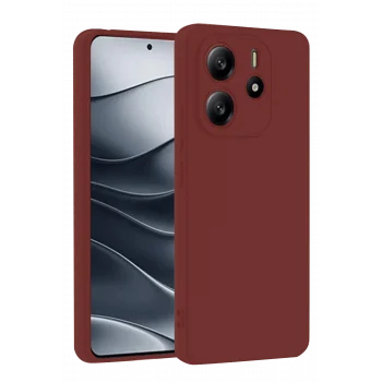 Mey İthalat®   Redmi Note 14 4G Kılıf First Silikon - Bordo
