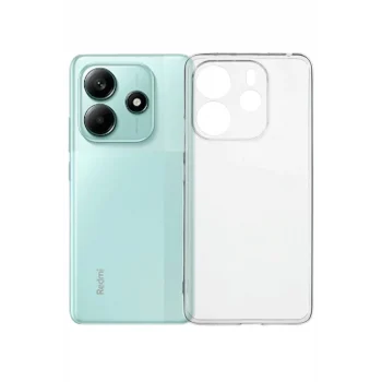 Mey İthalat®   Redmi Note 14 4G Kılıf Lüx Şeffaf Silikon