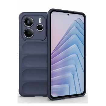 Mey İthalat®   Redmi Note 14 4G Kılıf Optimum Silikon - Lacivert