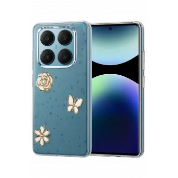 Mey İthalat®   Redmi Note 14 Pro 4G Fiyonk Desenli Kapak - Desen 10
