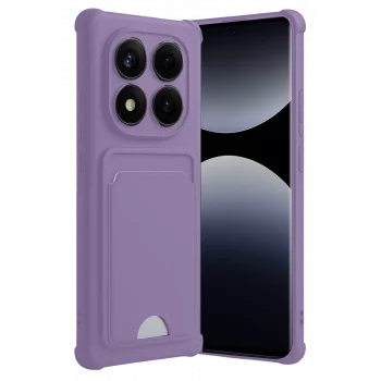 Mey İthalat®   Redmi Note 14 Pro 4G Kelvin Kartvizitli Silikon - Lila