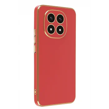 Mey İthalat®   Redmi Note 14 Pro 4G Kılıf Volet Silikon - Kırmızı