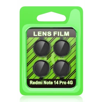 Mey İthalat®   Redmi Note 14 Pro 4G Raze Metal Kamera Lens - Siyah