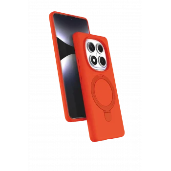 Mey İthalat®   Redmi Note 14 Pro 4G Regal Magsafe Standlı Kapak - Turuncu