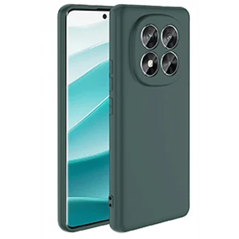 Mey İthalat®   Redmi Note 14 Pro 5G Kılıf Nano içi Kadife Silikon - Koyu Yeşil