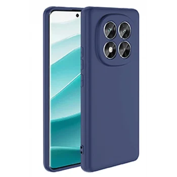 Mey İthalat®   Redmi Note 14 Pro 5G Kılıf Nano içi Kadife Silikon - Lacivert
