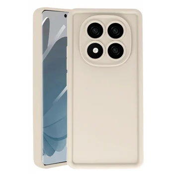 Mey İthalat®   Redmi Note 14 Pro 5G Kılıf Viera Silikon - Krem