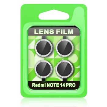 Mey İthalat®   Redmi Note 14 Pro 5G Raze Metal Kamera Lens - Gümüş