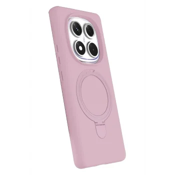 Mey İthalat®   Redmi Note 14 Pro 5G Regal Magsafe Standlı Kapak - Açık Pembe