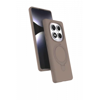Mey İthalat®   Redmi Note 14 Pro 5G Regal Magsafe Standlı Kapak - Çöl Titanyum