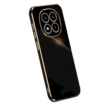 Mey İthalat®   Redmi Note 14 Pro Plus Kılıf Volet Silikon - Siyah
