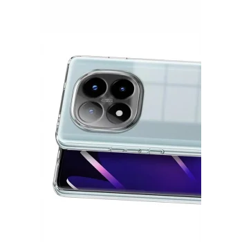 Mey İthalat®   Redmi Note 15 Pro 4G Lüx Şeffaf Silikon - Şeffaf
